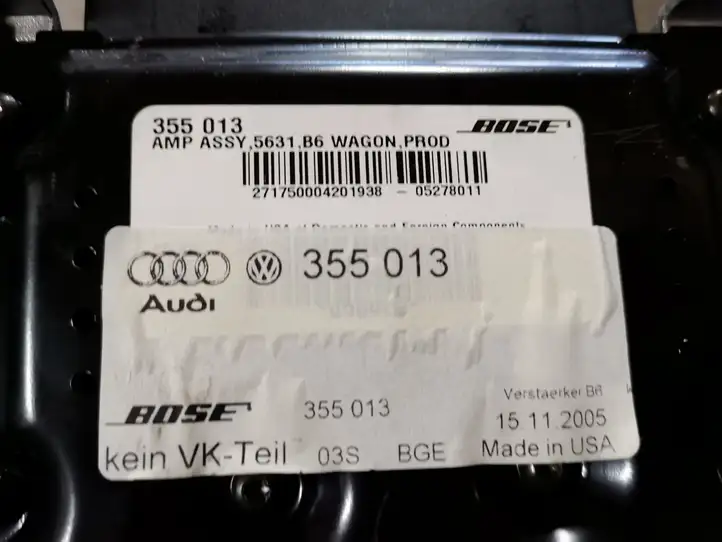 Audi A4 S4 B7 8E 8H (2004 - 2009) 355013 Усилитель звука — фото 2