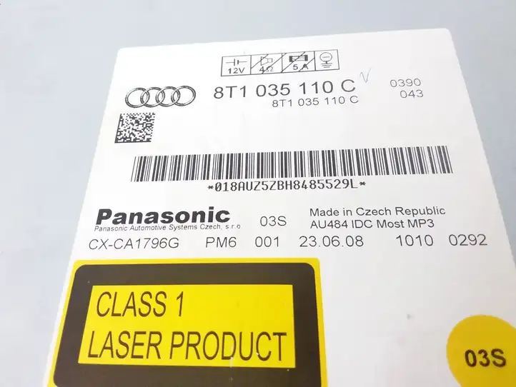 Audi A4 S4 B8 8K (2007 - 2011) 8T1035110C CD/DVD чейнджер — фото 4