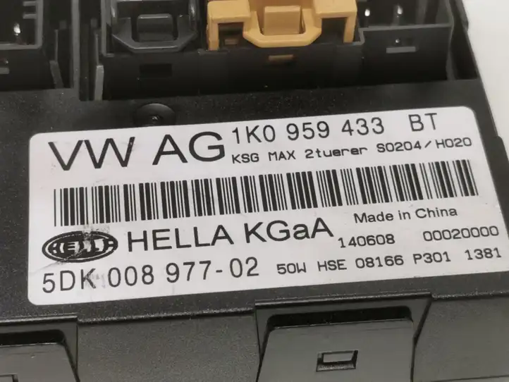 Volkswagen Touran I (2003 - 2010) 1K0959433 Модуль комфорта — фото 2