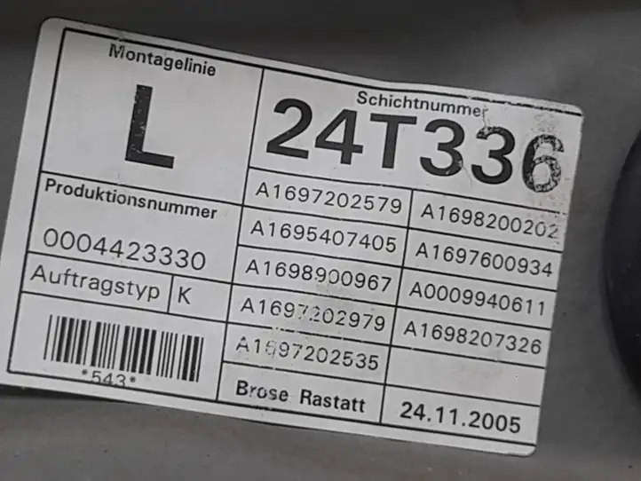 Mercedes-Benz B-class W245 (2005 - 2008) A1697202979 Электростеклоподъемник передний (комплект) — фото 4
