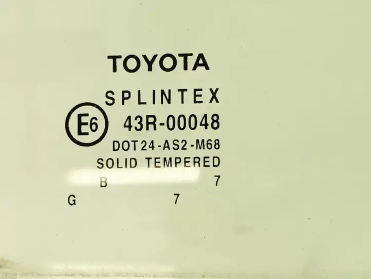 Toyota Avensis T250 (2006 - 2009) Стекло задней двери — фото 2