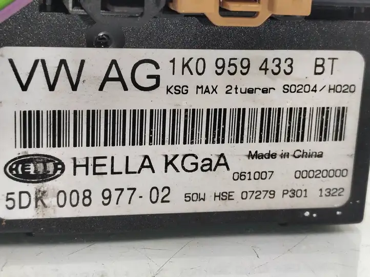 Volkswagen Touran I (2003 - 2010) 1K0959433BT Модуль комфорта — фото 3
