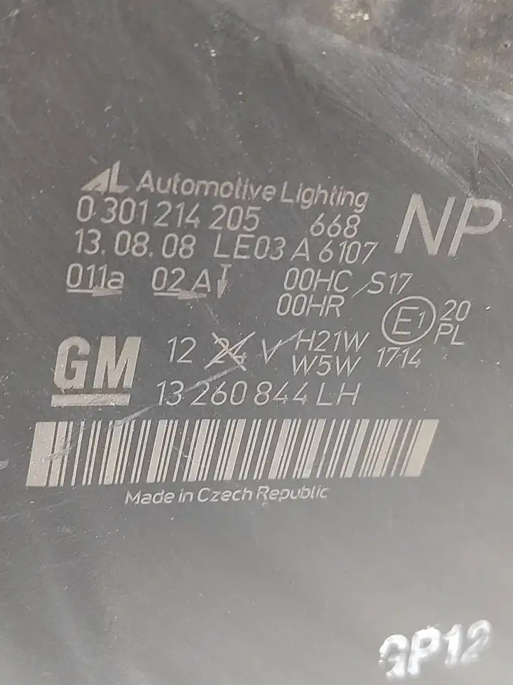 Opel Zafira B (2006 - 2008) 13260844 Передняя фара — фото 4
