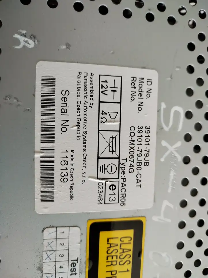 Suzuki SX4 (2006 - 2009) 3910179JB0CAT Магнитола / мультимедийная система — фото 4
