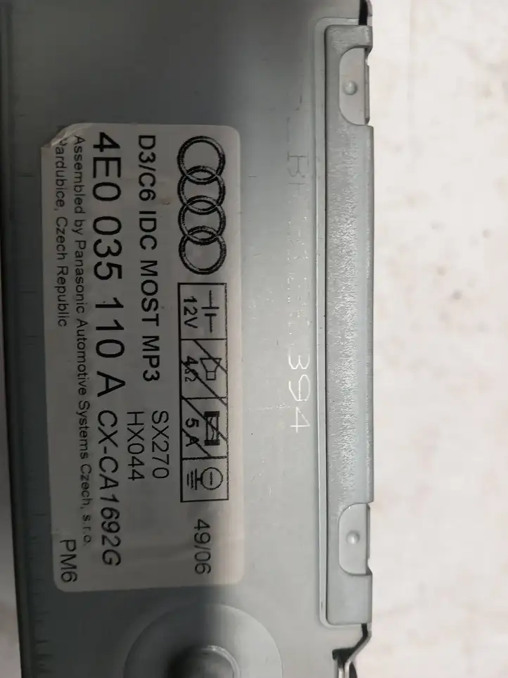 Audi A6 S6 C6 4F (2008 - 2011) 4E0035110A CD/DVD чейнджер — фото 2
