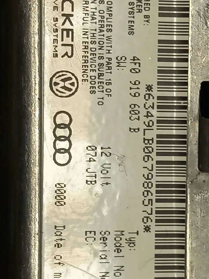 Audi A6 S6 C6 4F (2004 - 2008) 4F0919603B Магнитола / мультимедийная система — фото 2