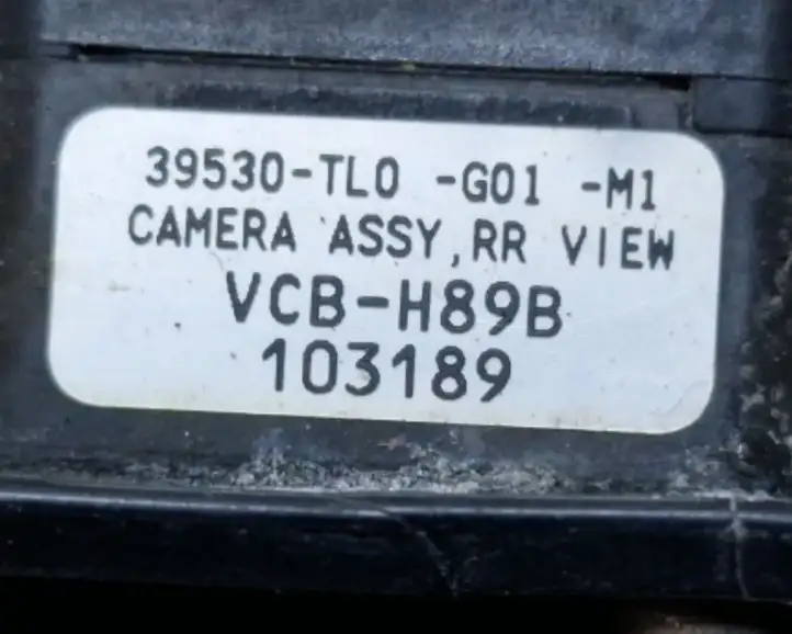 Honda Accord (2008 - 2016) 39530TL0G01M1 Видеокамера заднего вида — фото 5