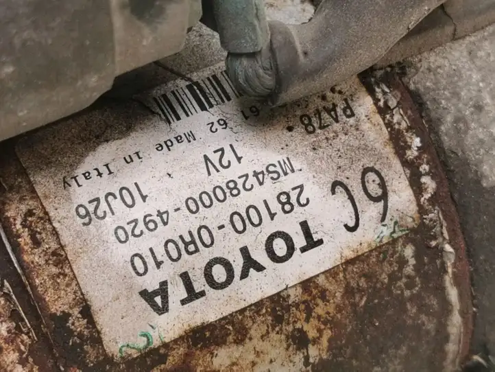 Toyota Avensis T250 (2006 - 2009) 281000R010 Стартер — фото 2