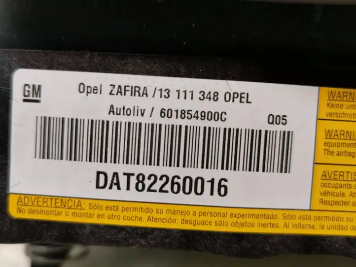 Opel Zafira B (2006 - 2008) 13111348 Подушка безопасности руля — фото 3