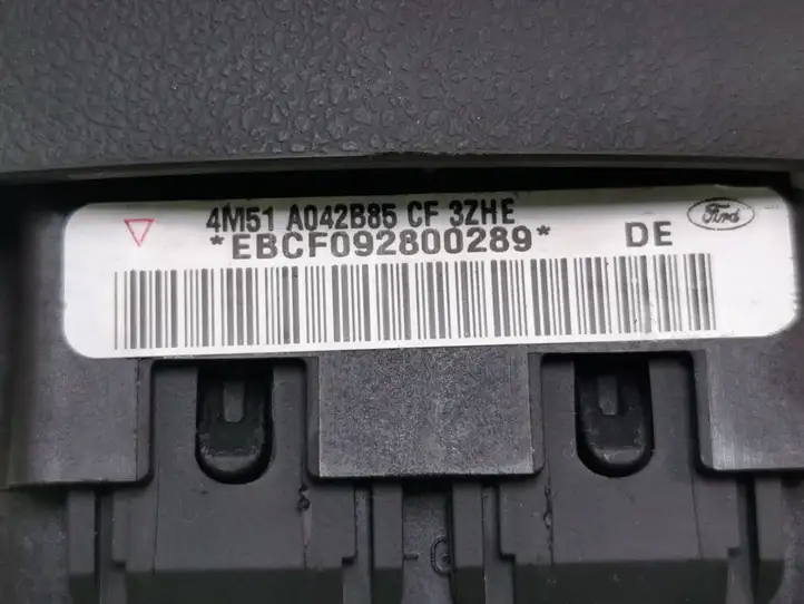 Ford Focus (2005 - 2008) 4M51A042B85 Подушка безопасности руля — фото 6