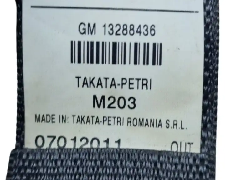 Opel Insignia A (2008 - 2017) 13288436 Задний ремень безопасности — фото 8