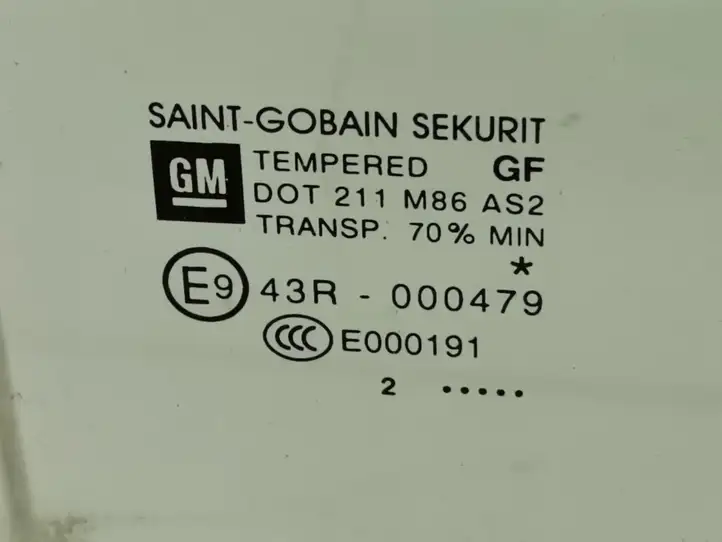 Opel Corsa D (2010 - 2014) Стекло задней двери — фото 2