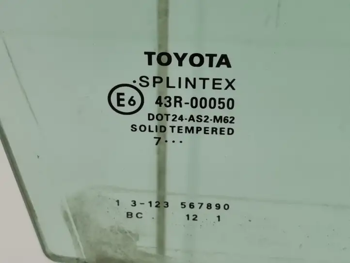 Toyota Avensis T250 (2006 - 2009) Стекло передней двери — фото 2