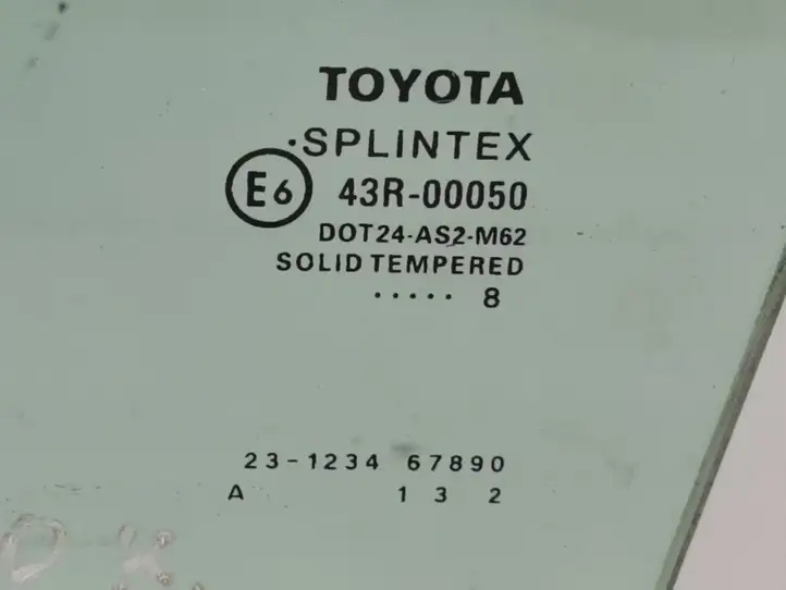 Toyota Avensis T250 (2006 - 2009) Стекло передней двери — фото 2