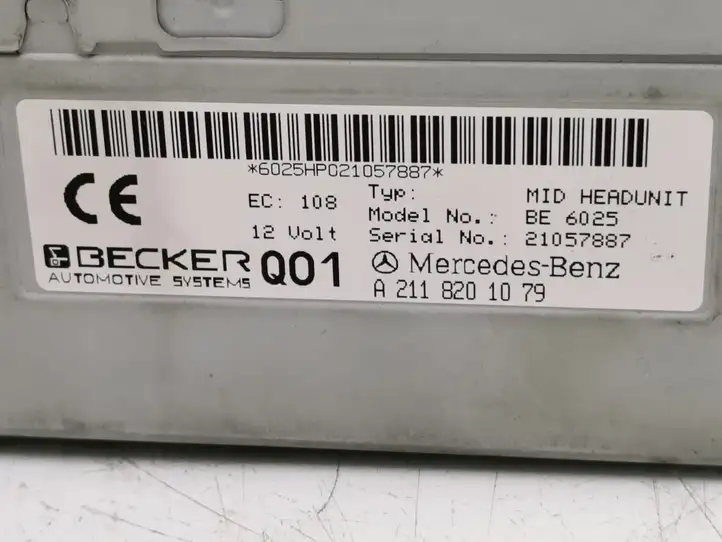 Mercedes-Benz E W211 (2002 - 2009) A2118201079 Магнитола / мультимедийная система — фото 6