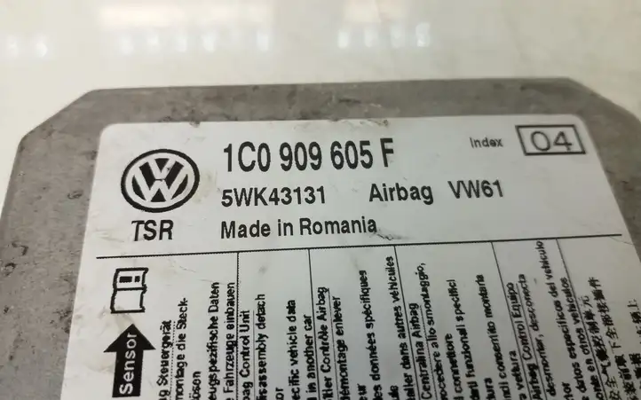 Skoda Roomster (5J) (2010 - 2015) 1C0909605F Блок управления SRS — фото 4