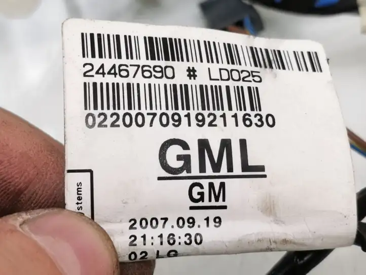 Opel Astra H (2004 - 2009) 24467690 Жгут проводов крышки багажника — фото 7