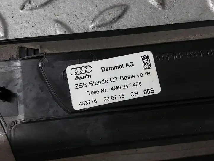 Audi Q7 4M (2015 - ) 4M0947406 Внутренняя отделка переднего порога — фото 4