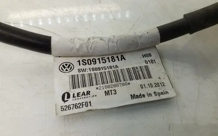 Volkswagen Up (2011 - ) 1S0915181A Минусовой провод аккумулятора — фото 2