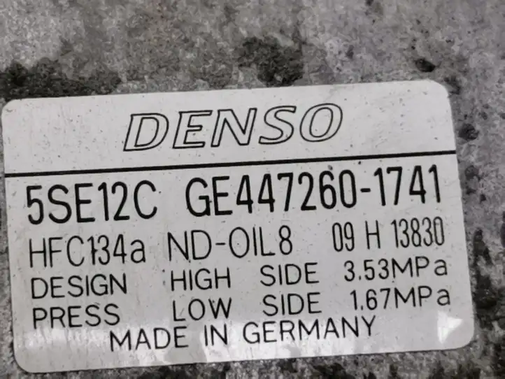 Toyota Avensis T250 (2006 - 2009) GE4472601741 Компрессор (насос) кондиционера воздуха — фото 6