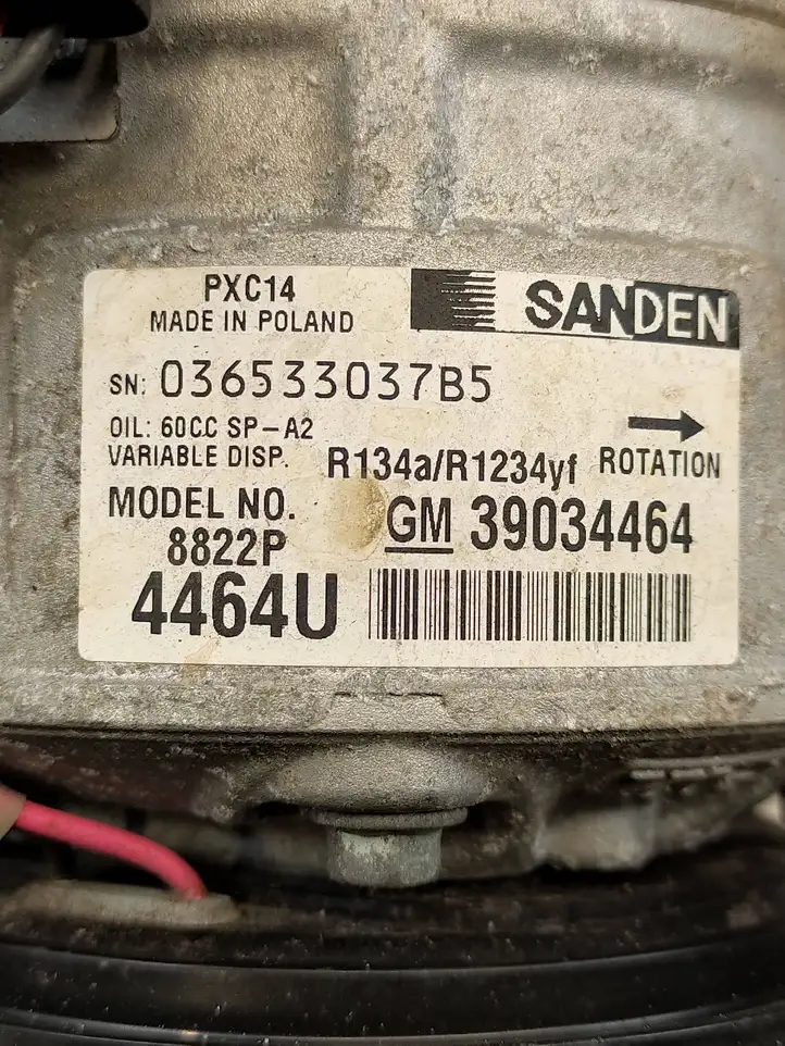 Opel Astra K (2015 - 2020) 39034464 Компрессор (насос) кондиционера воздуха — фото 6