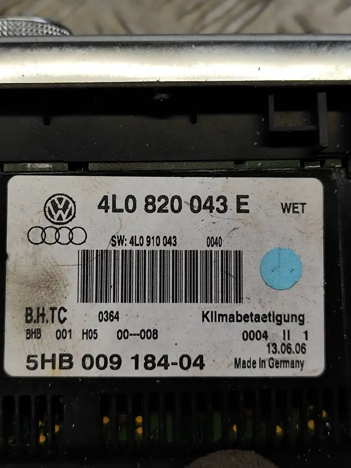 Audi Q7 4L (2005 - 2009) 4L0820043E Блок управления климат-контролем — фото 4
