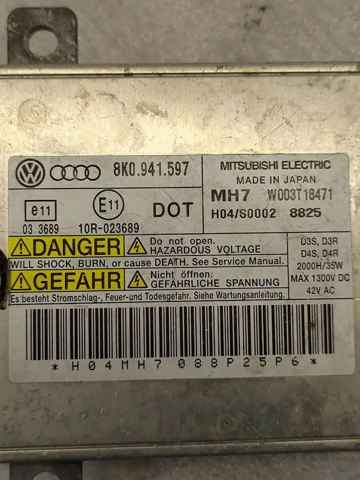 Audi A3/S3 8V (2016 - 2020) 8K0941597 Блок розжига ксенона — фото 2
