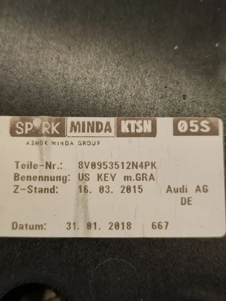 Audi A3/S3 8V (2016 - 2020) 8V0953512A Обшивка рулевой колонки — фото 6