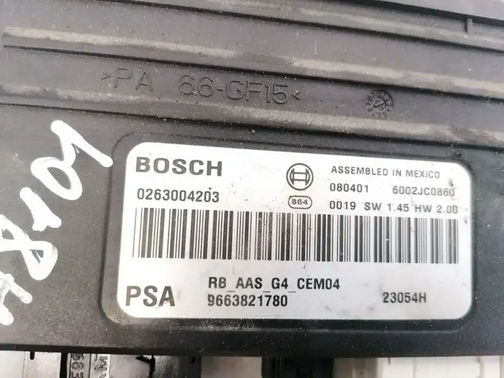 Citroen C5 (2004 - 2008) 9663821780 Блок управления парктрониками — фото 3