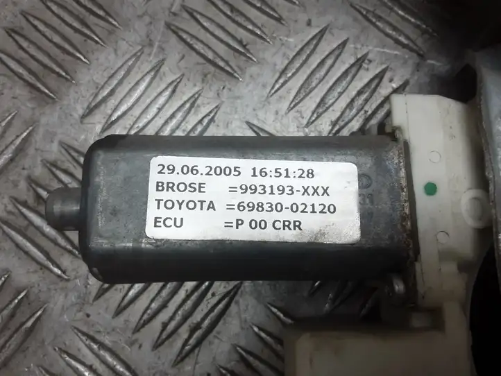 Toyota Corolla E120 E130 (2000 - 2004) 6983002120 Стеклоподъемник передней двери (комплект) — фото 3