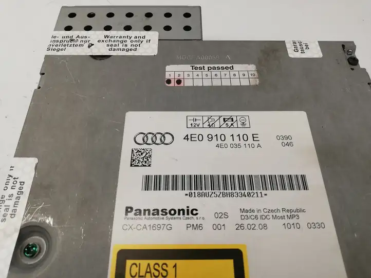Audi A8 S8 D3 4E (2007 - 2010) 4E0910110E CD/DVD чейнджер — фото 4
