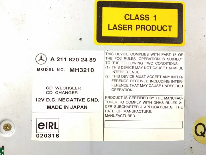 Mercedes-Benz E W211 (2002 - 2009) CD/DVD чейнджер — фото 4