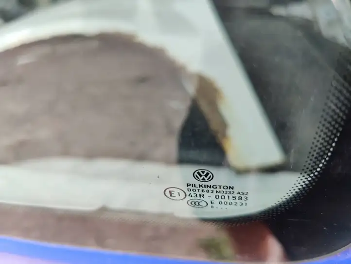 Volkswagen Caddy (2004 - 2010) 43R001583 Заднее боковое стекло — фото 3