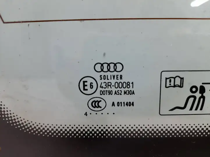 Audi A4 S4 B7 8E 8H (2004 - 2009) 43R00081 Заднее боковое стекло — фото 5