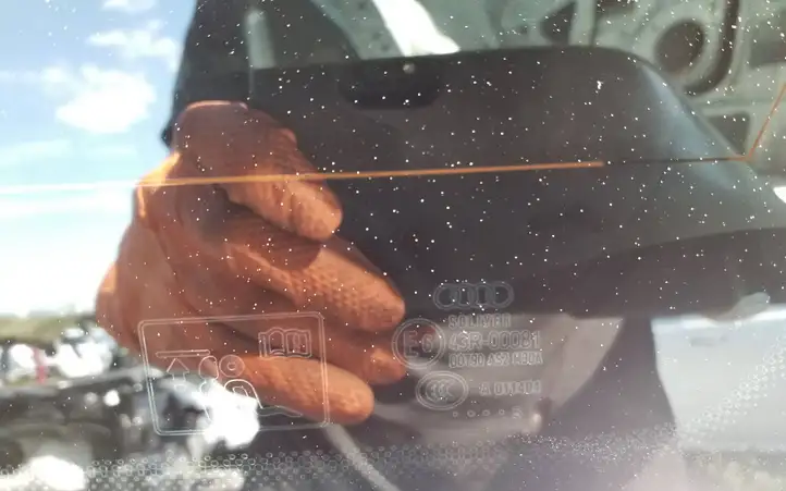 Audi A4 S4 B7 8E 8H (2004 - 2009) 43R00081 Заднее боковое стекло — фото 3