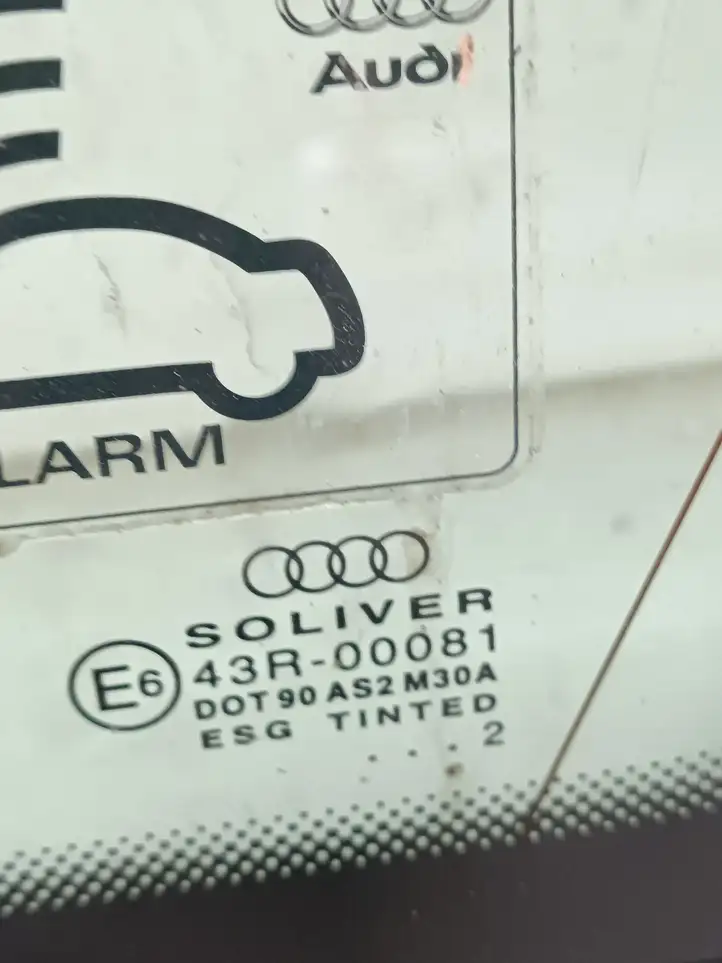Audi A4 S4 B6 8E 8H (2000 - 2006) AS2 Заднее боковое стекло — фото 2