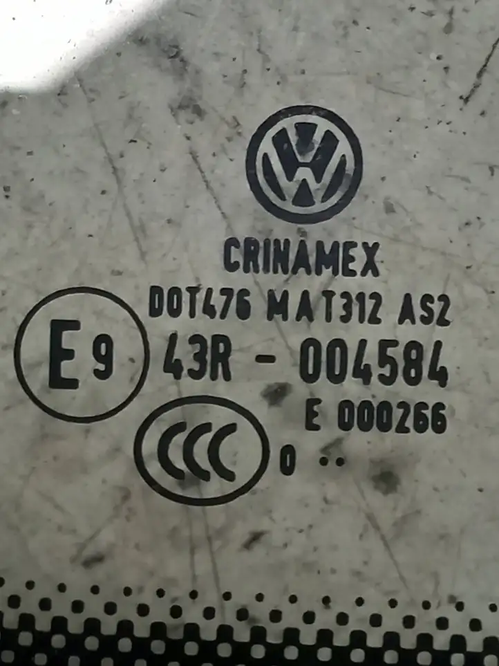 Volkswagen Golf VI (2009 - 2013) 1K9845297T Заднее боковое стекло — фото 3
