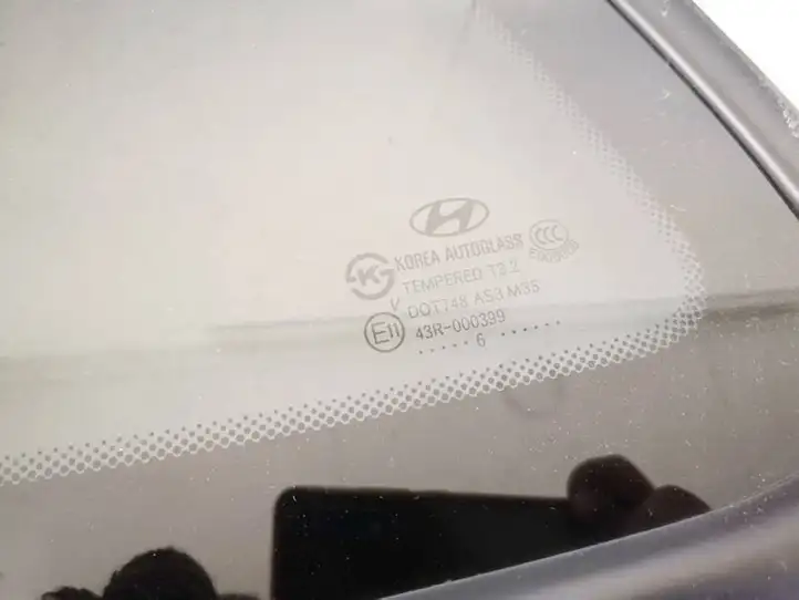 Hyundai Santa Fe (2005 - 2009) Заднее боковое стекло — фото 2