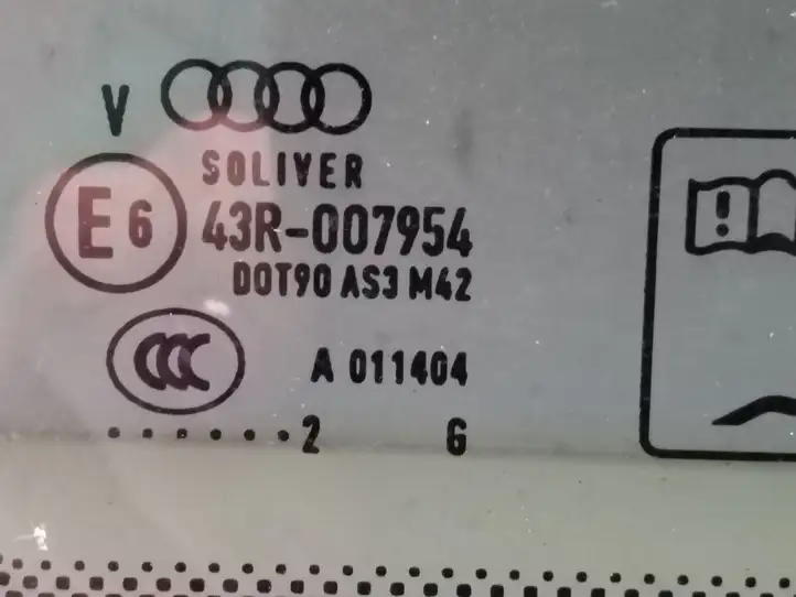 Audi A6 S6 C6 4F (2004 - 2008) 43R007954 Заднее боковое стекло — фото 5