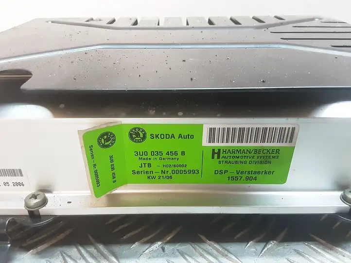 Skoda Superb B5 (3U) (2001 - 2008) 3U0035456B Усилитель звука — фото 2