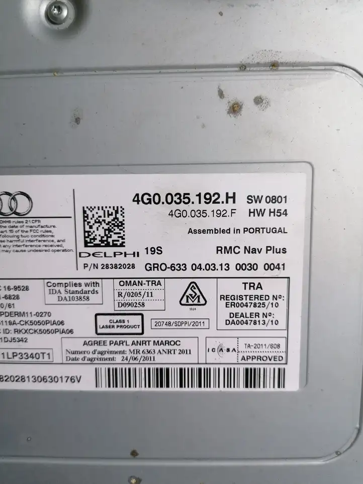 Audi A6 C7 (2011 - 2014) 4G0035192H Магнитола / мультимедийная система — фото 3