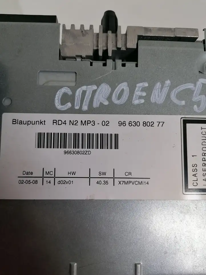Citroen C5 (2008 - 2017) 9663080277 Магнитола / мультимедийная система — фото 3