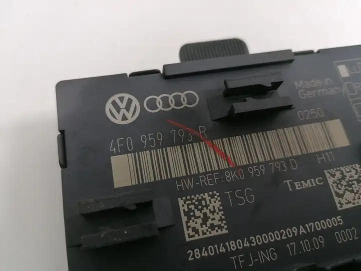 Audi A6 S6 C6 4F (2008 - 2011) 4F0959793R Блок управления дверью — фото 2