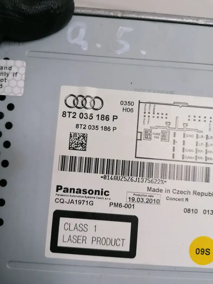 Audi Q5 SQ5 (2008 - 2012) 8T2035186P Магнитола / мультимедийная система — фото 3