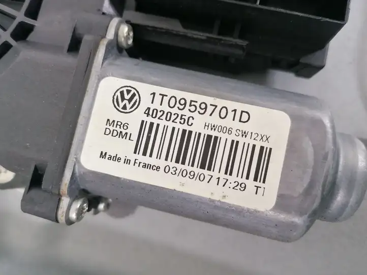 Volkswagen Touran I (2003 - 2010) 1T0959701D Электростеклоподъемник передний (комплект) — фото 2