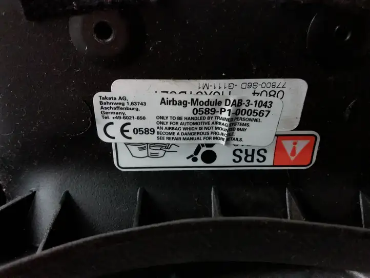 Honda Civic (2001 - 2005) 0589P1000567 Подушка безопасности руля — фото 5