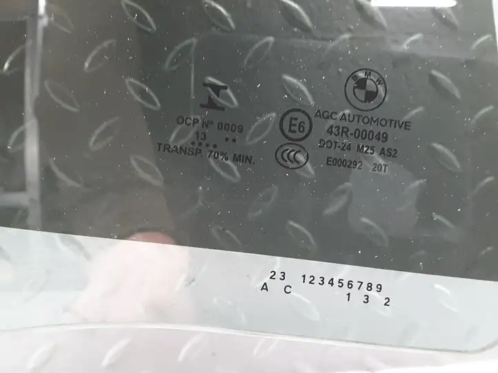 BMW 5 F10 F11 (2009 - 2016) 43R00049 Стекло задней двери — фото 3