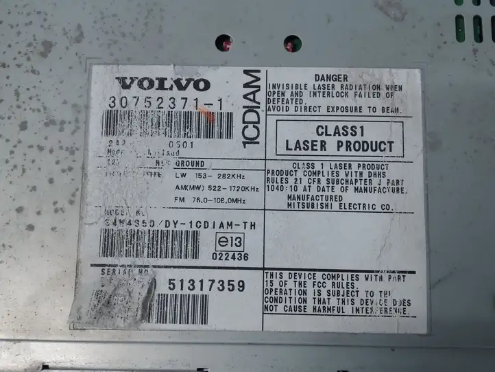 Volvo V50 (2004 - 2008) 30752371 Магнитола / мультимедийная система — фото 2