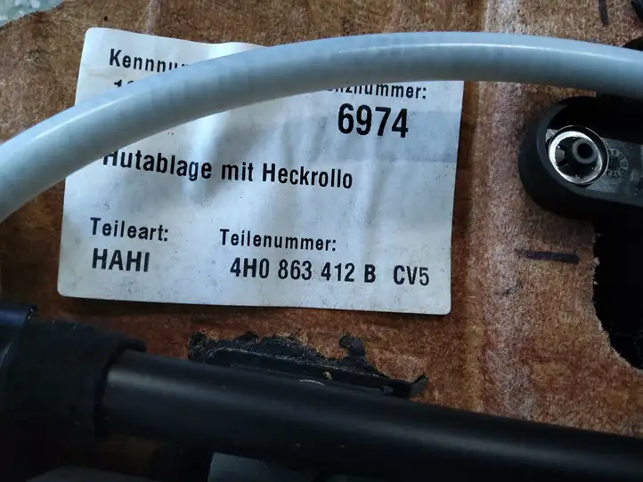 Audi A8 S8 D4 4H (2010 - 2014) 4H0863412B Электрическая шторка заднего стекла — фото 5