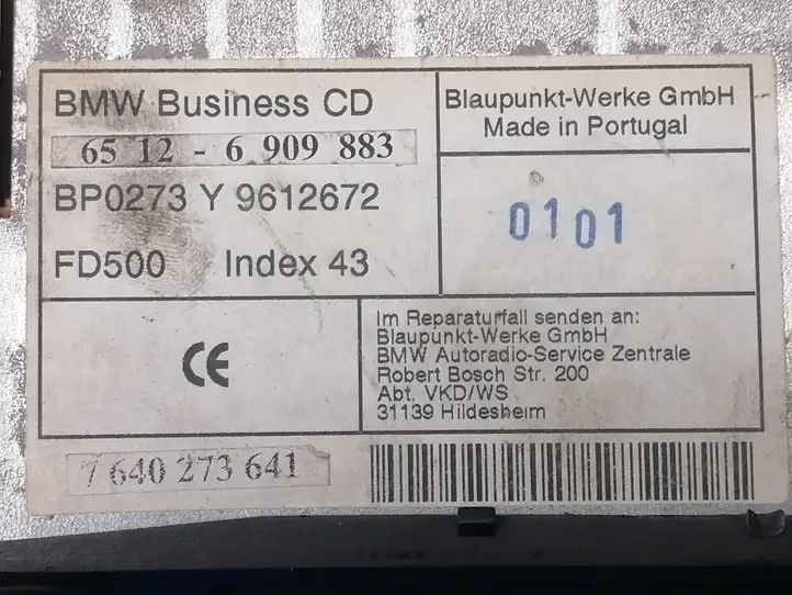 BMW 3 E46 (1998 - 2005) 65126909883 Магнитола / мультимедийная система — фото 9